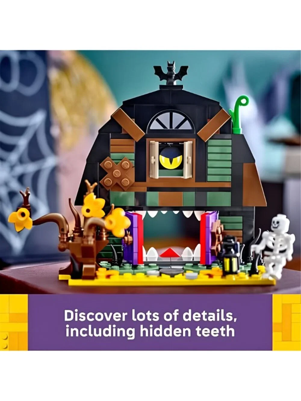 Halloween Barn Building Toy - Room Decor & Pretend Play Set for Boys &